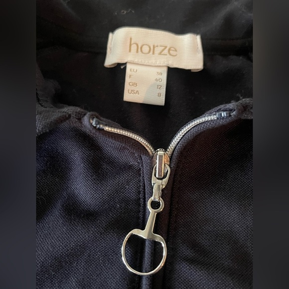 🐎🐴HORZE Classic Black Polo Shirt from Land Rover Kentucky 3 day Event. Size 8 - Picture 5 of 6
